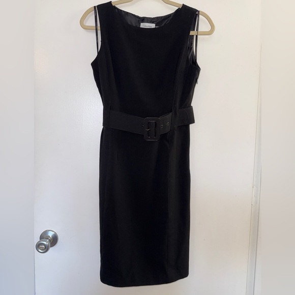 Calvin Klein Dresses & Skirts - Calvin Klein Black Mini Dress with Belt